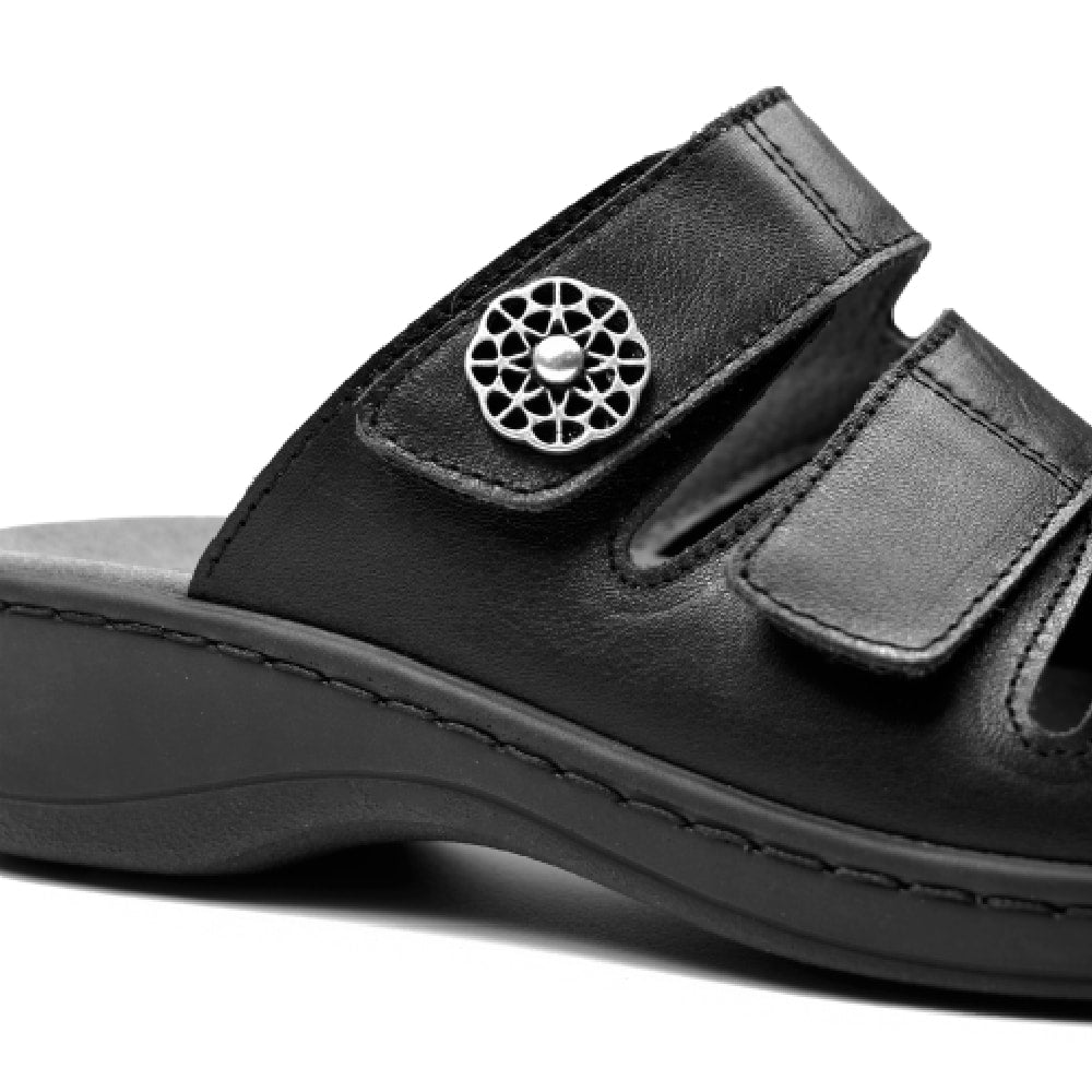 Minfot Dahlia Sandaler Dame Hallux Valgus Svart