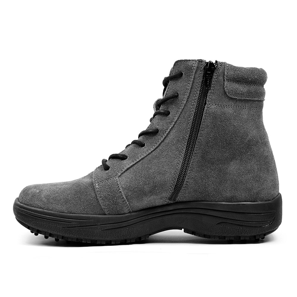 Minfot Boots Nora Dame Semsket skinn Antracitgrå