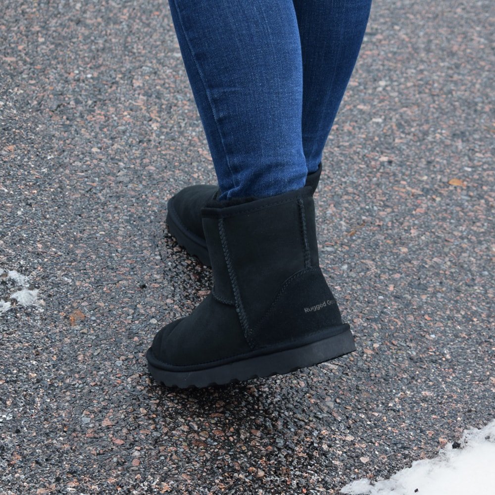 Rugged Gear Støvler Saueskinn Classic Black 