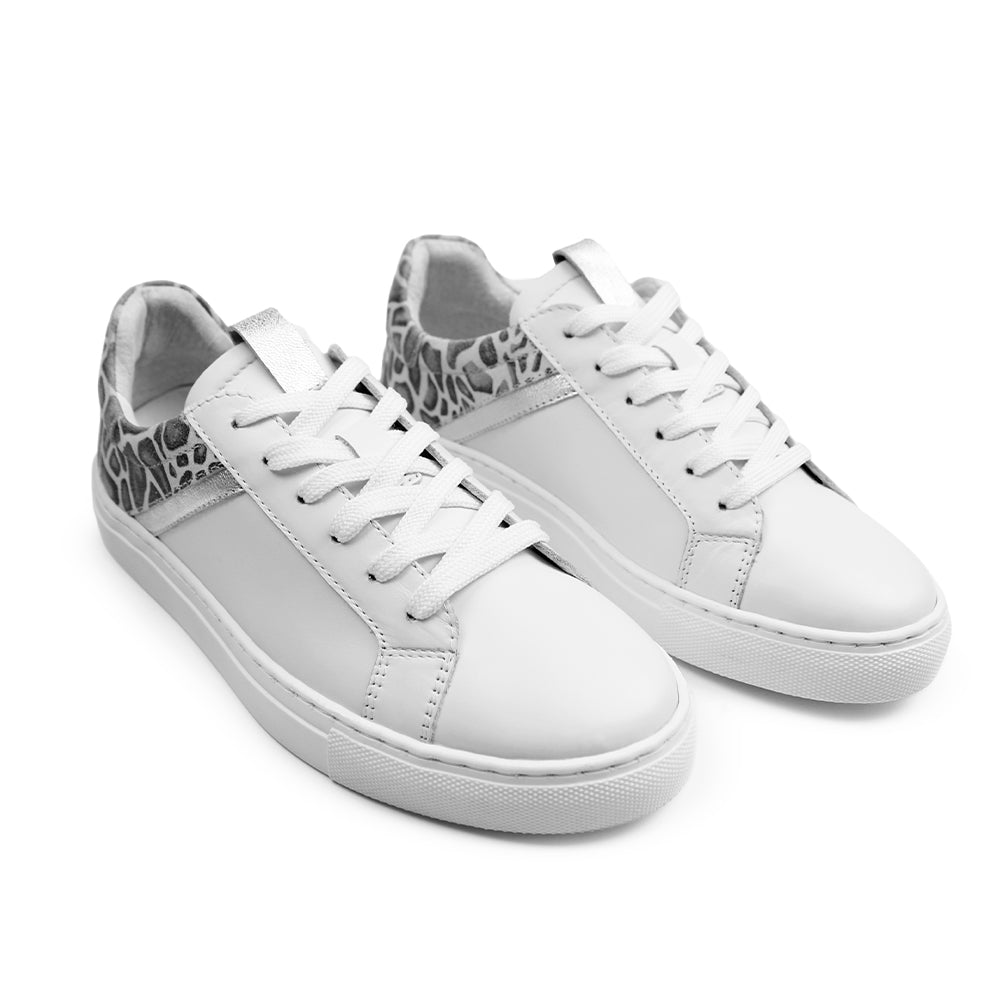Produktbild 9 - Minfot Comfort Sneakers Lær Leopard Hvit