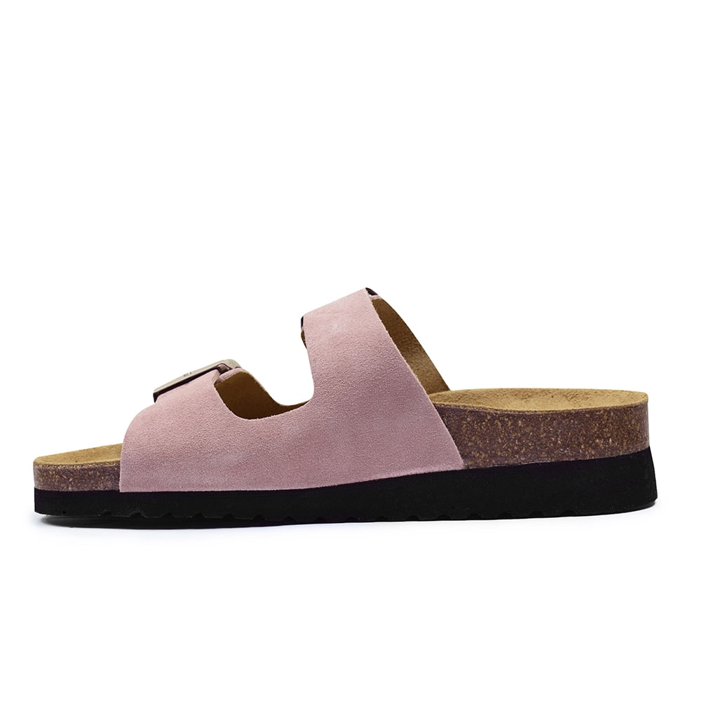 Minfot Sandaler Myk Bio Moa Semsket skinn Rosa