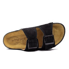Minfot Sandaler Voss Dame Semsket skinn Svart