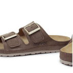 Minfot Sandaler Voss Dame Semsket skinn Taupe