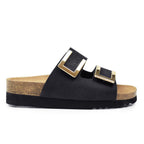 Scholl Monterey Sandaler Dame Svart Gull