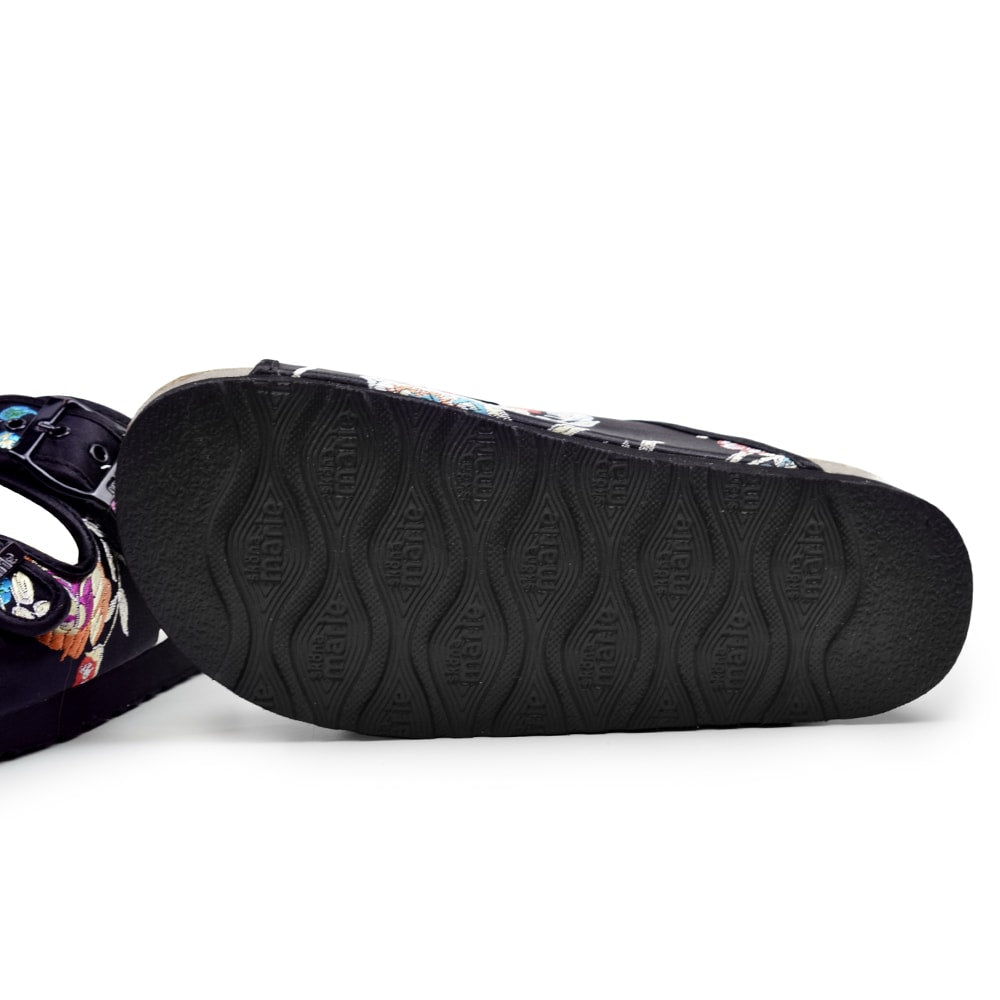 Sköna Marie Sandaler Thalia Svart