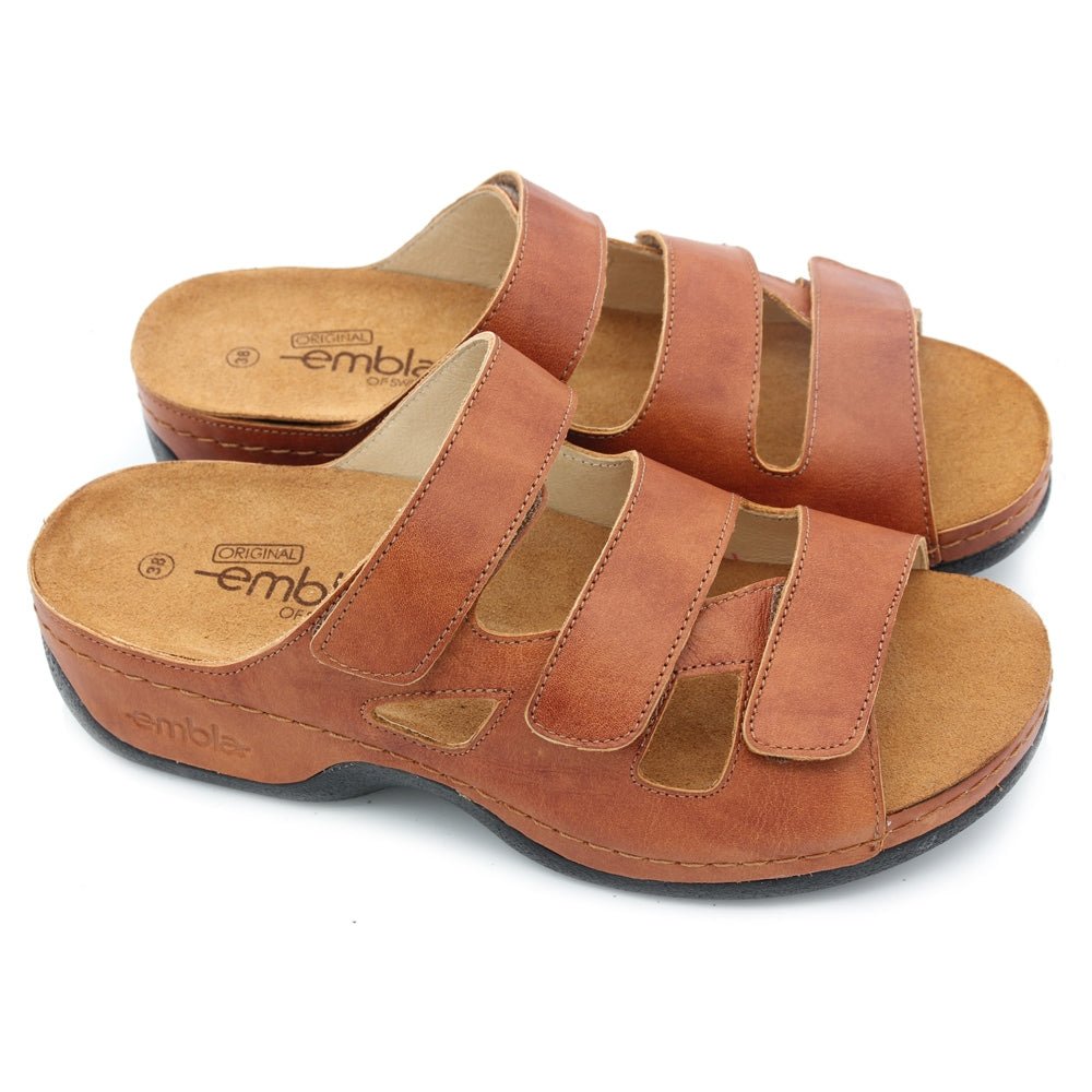Embla Hälsoskor Sandaler Sofia Kastanj ergoflex