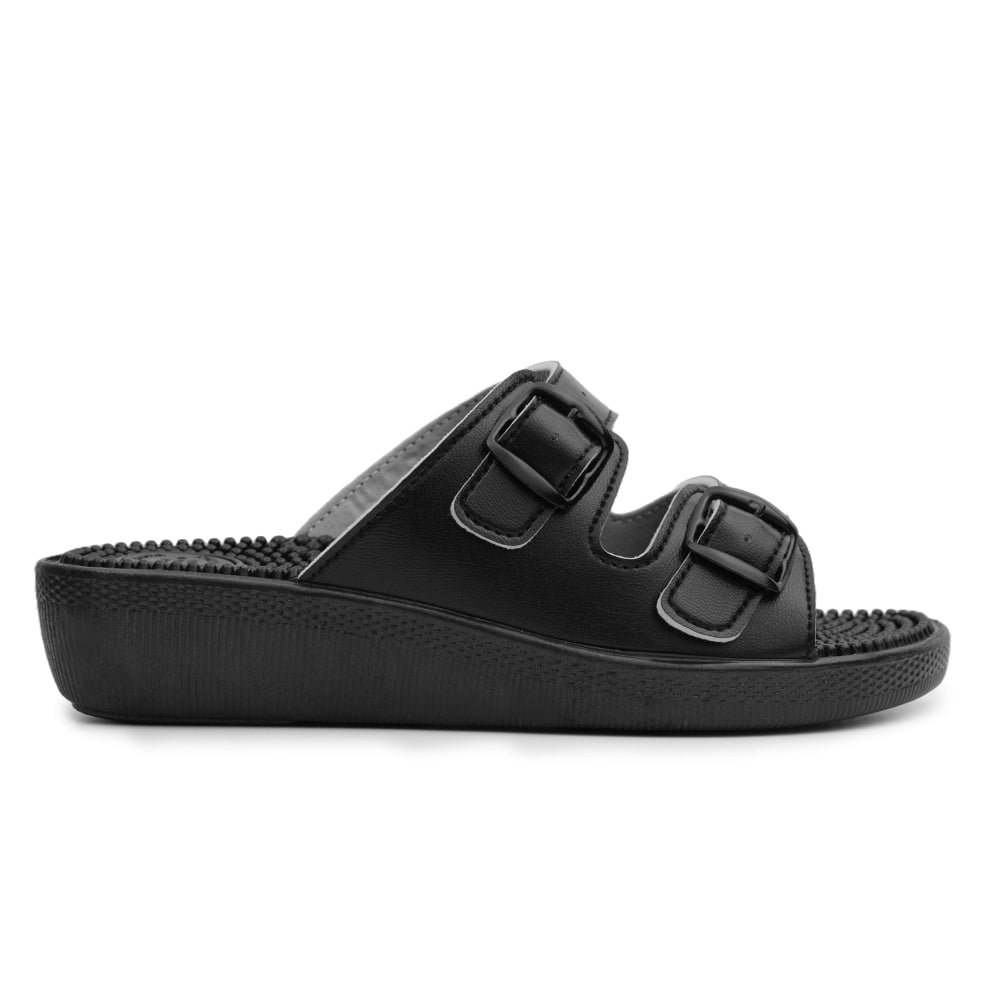 Minfot Massasje Sandaler Dame Svart