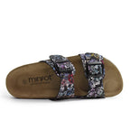 Minfot Sandaler Myk Bio Tropical Flowers Svart
