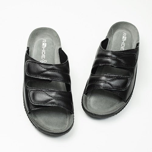 Rohde Sandaler Dame Skinn Svart