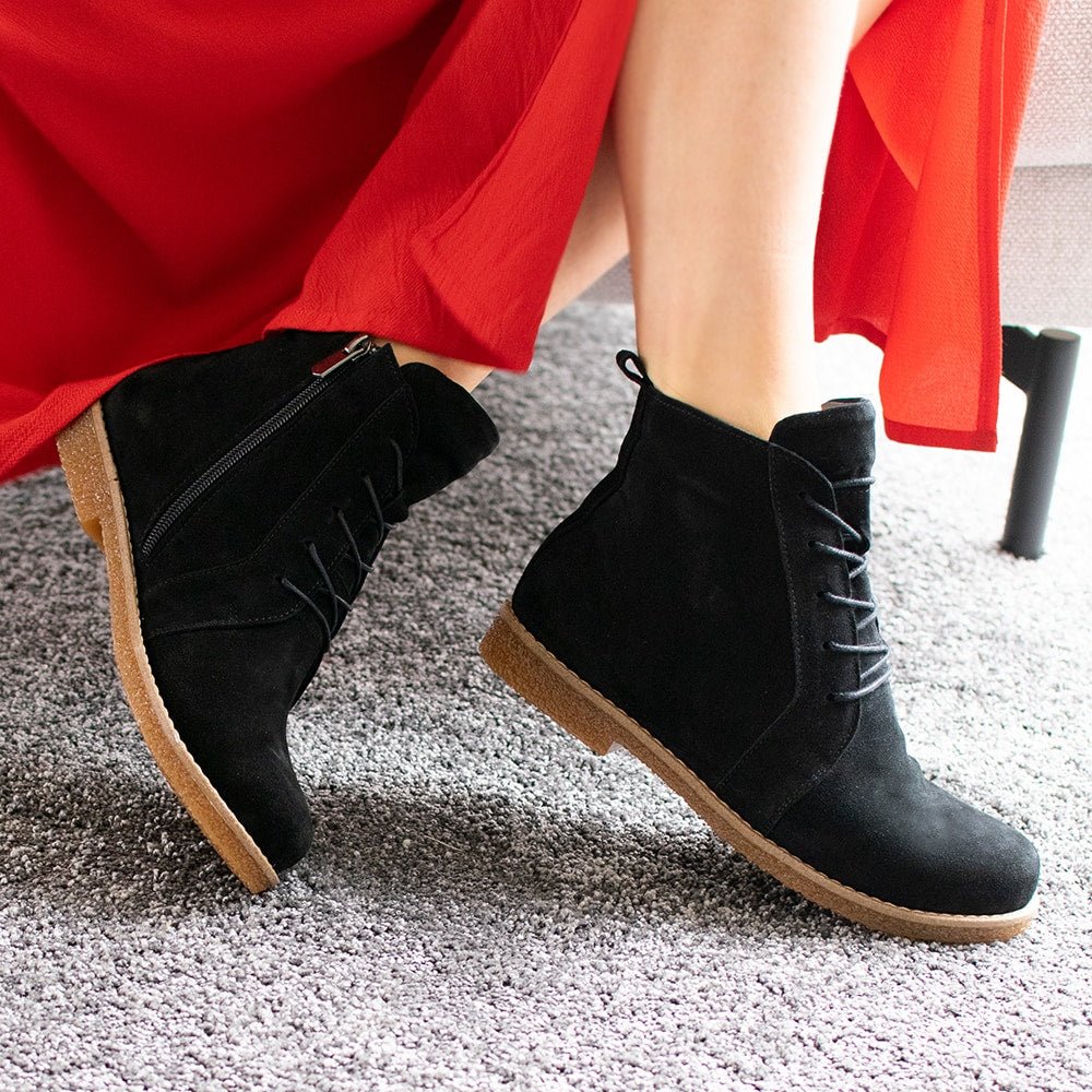 Produktbild 6 - Charlotte of Sweden Mocka Boots Amur Svart