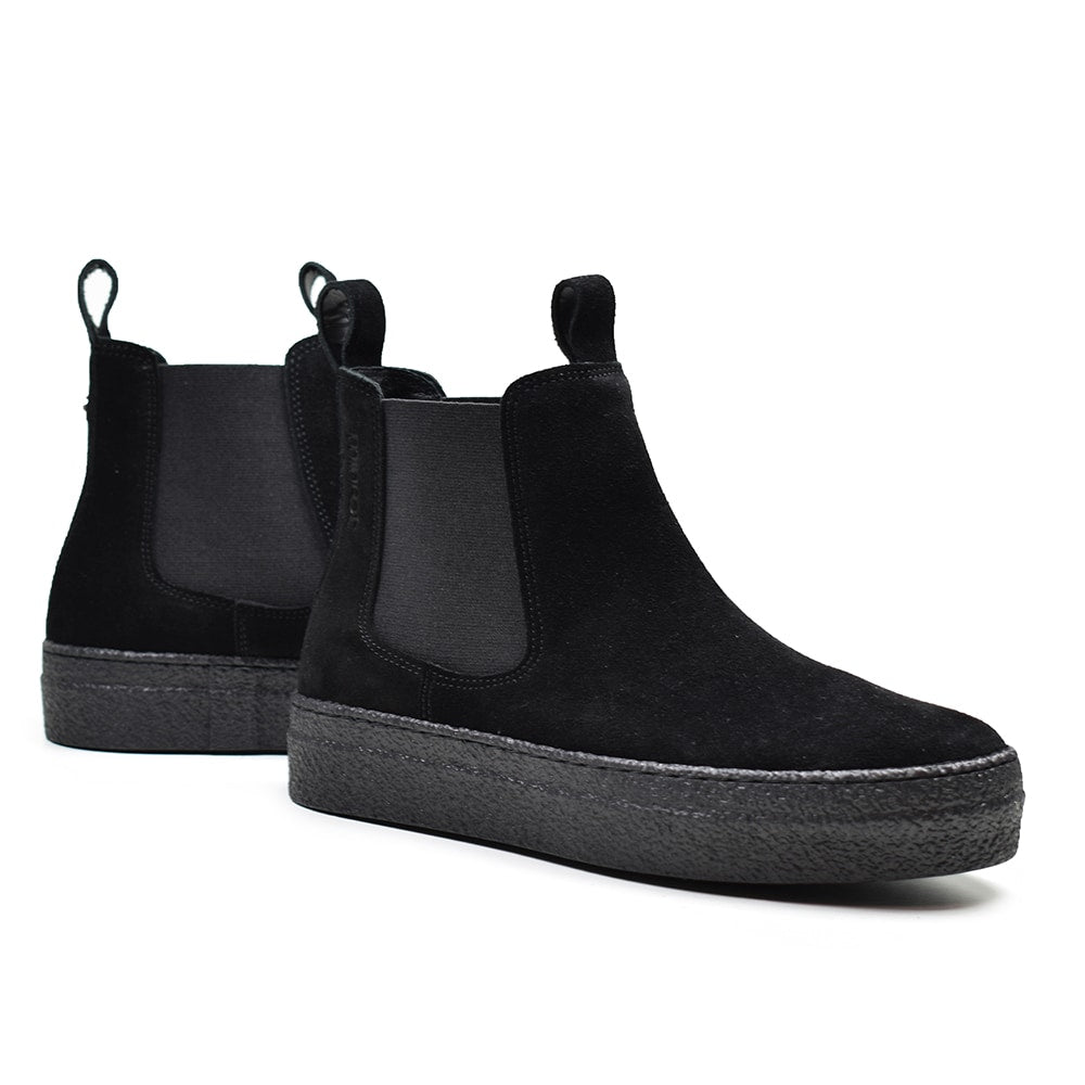 Minfot Chelsea boots Visby Dame Semsket skinn Svart