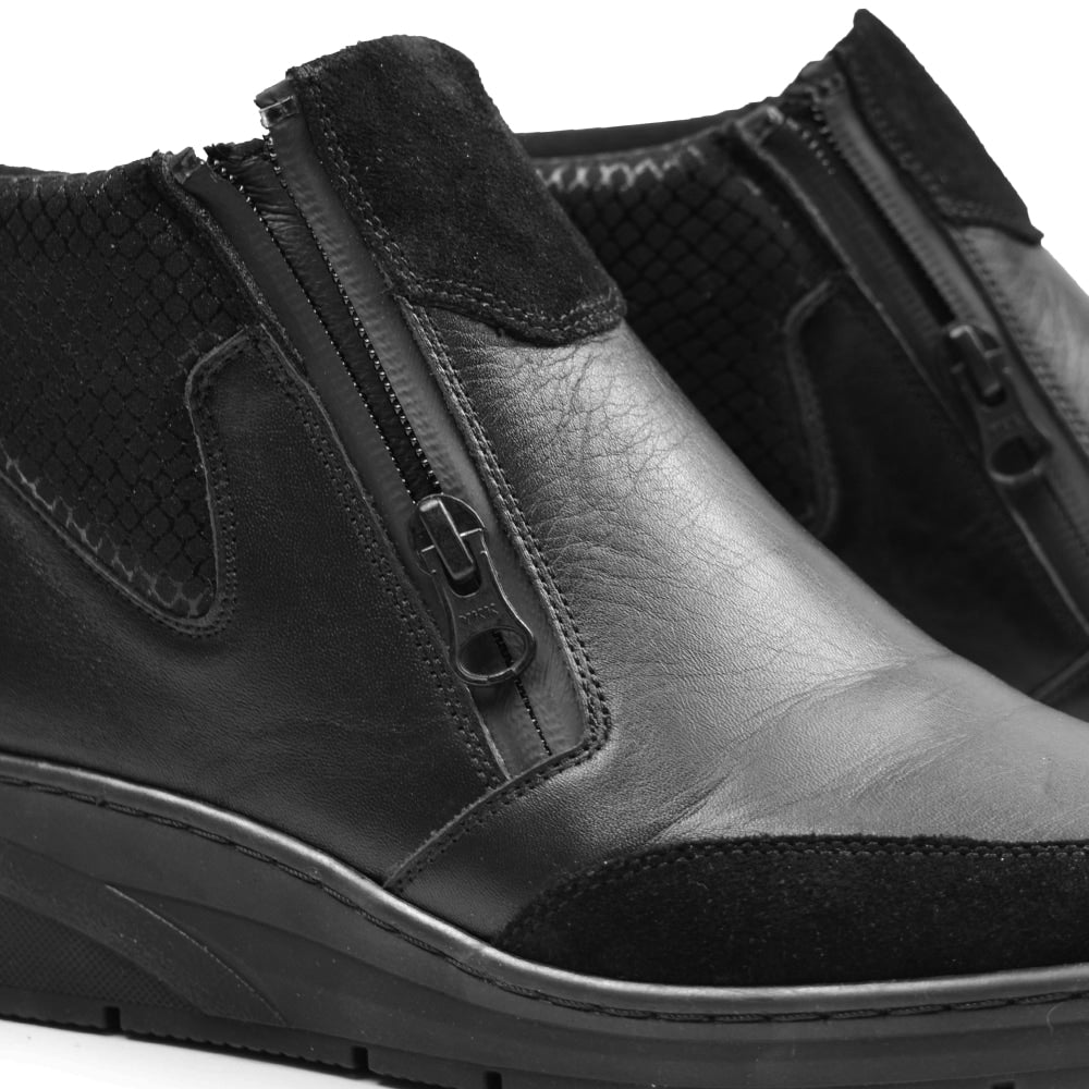 Minfot Hilma Boots med Glidelås TEX-membran Svart