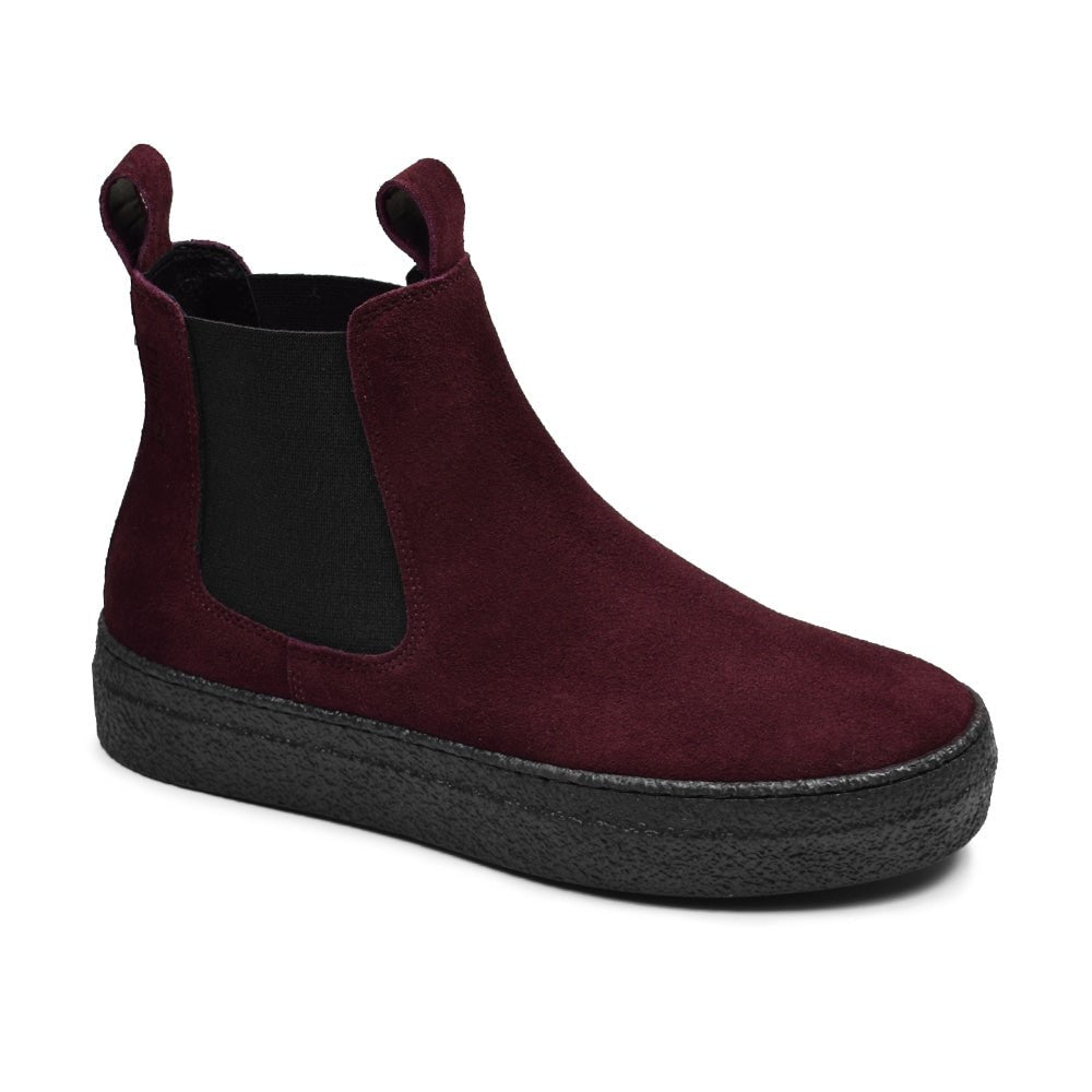 Produktbild 3 - Minfot Chelsea Boots Visby Mocka Bordeaux