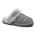 Minfot Saueskinntøfler Slip-on Duved med såle Lysgrå