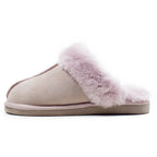 Minfot Saueskinntøfler Slip-on  Duved med såle Rosa