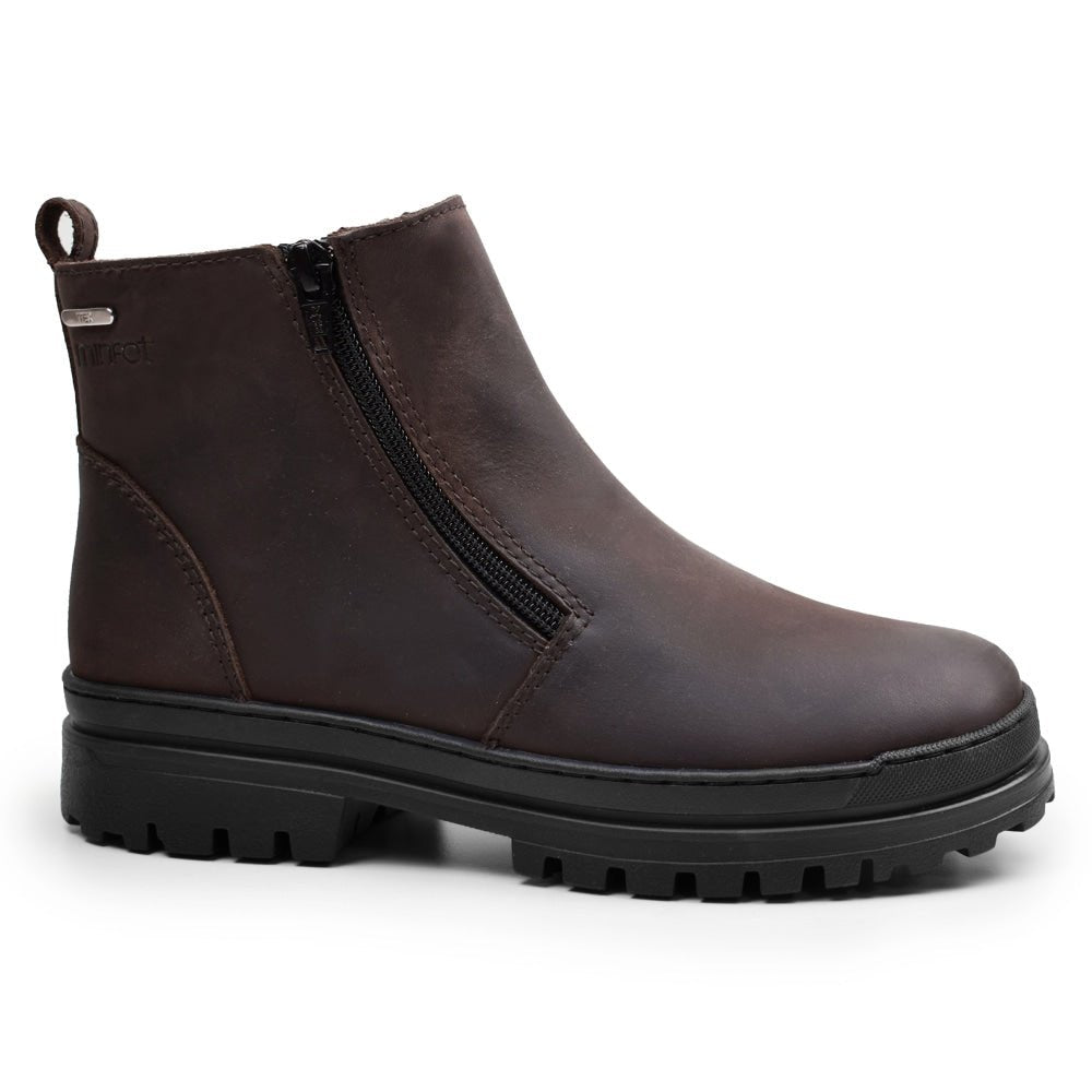 Minfot Piggsko Haga Skinn Ull Brun