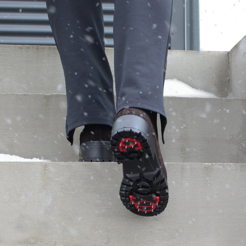 Produktbild 12 - Minfot Cityspike Chelsea Piggsko Zip Semsket skinn Brun