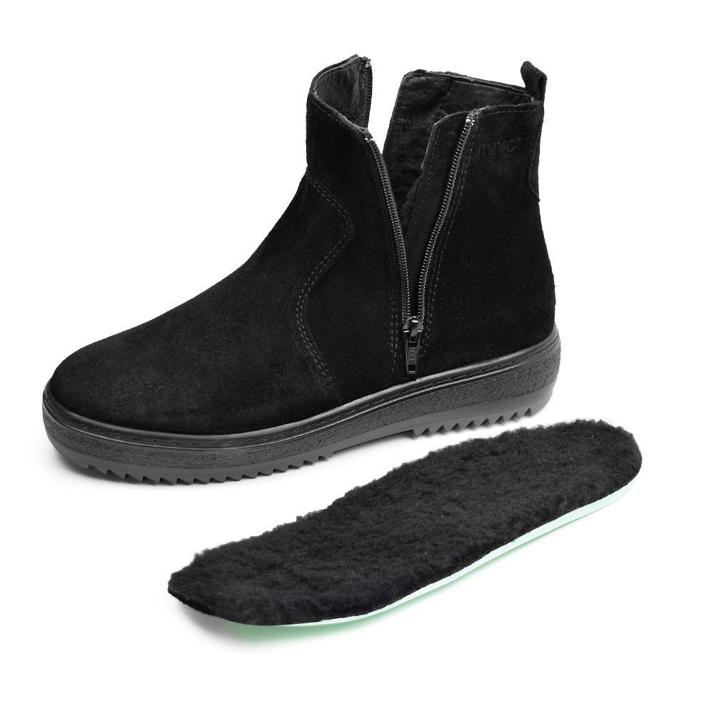 Produktbild 10 - Minfot Piggsko Idre Semsket skinn Ull Svart