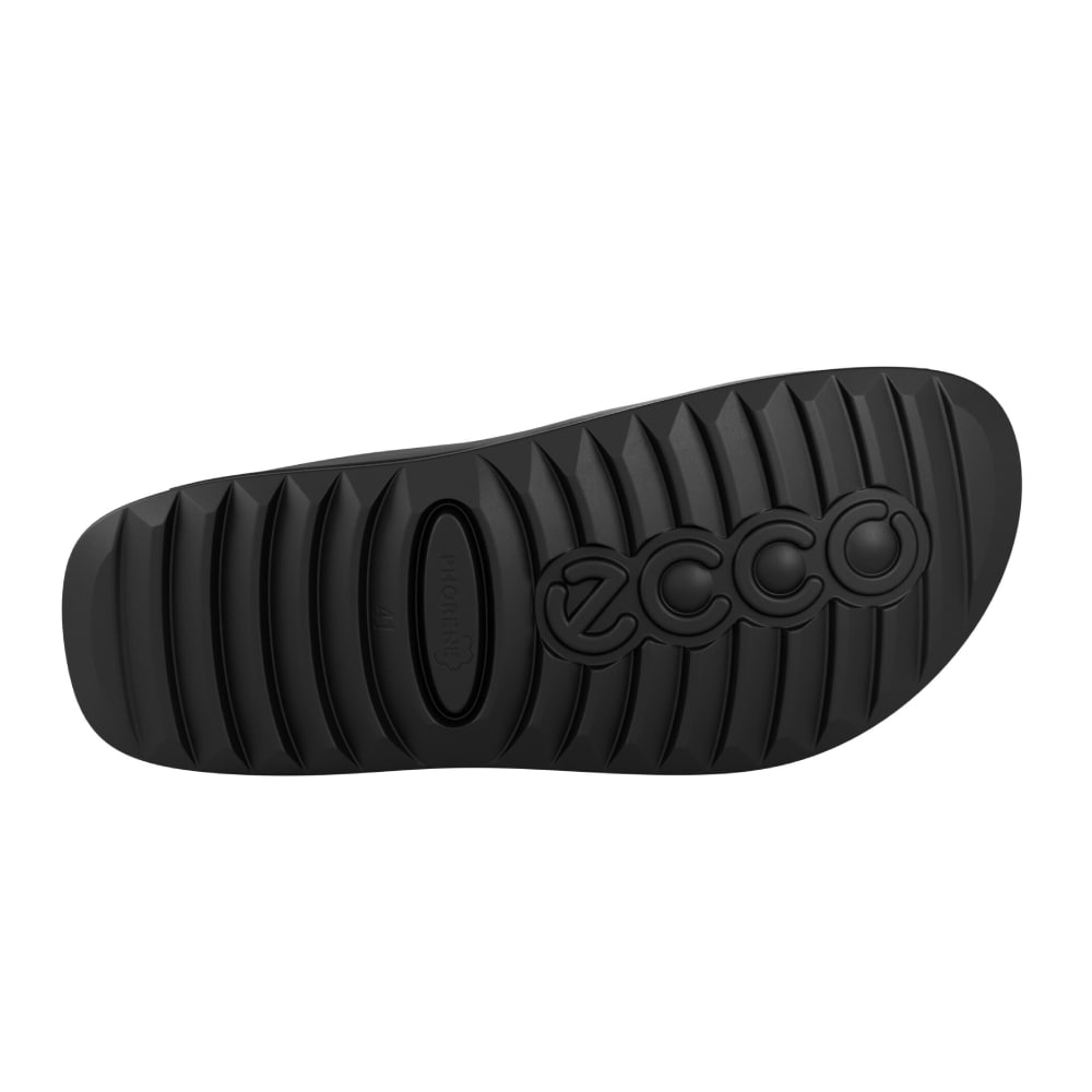ECCO Cozmo Herresandal Svart Skinn