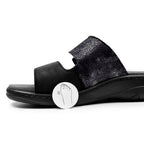 Minfot Granit Sandaler Dame Stretch Svart