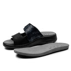 Minfot Granit Sandaler Dame Stretch Svart