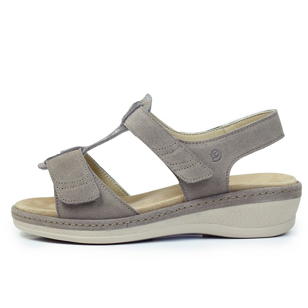 Suave Ekstra Bred Sandal Beige Tenn