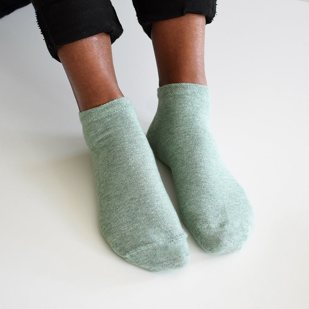 Produktbild 3 - Minfot Bomullssokker Sneaker Sensitive Pastell 5-pakning