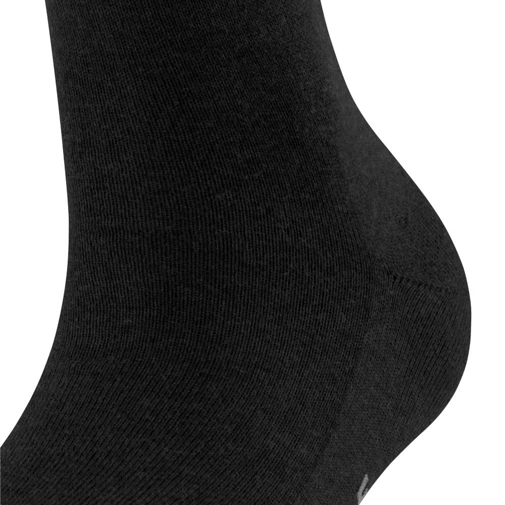 Falke Family Knestrømper Dame Bomull Svart 1-pk