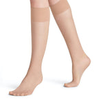 Falke Pure Matt Knestrømper Dame Nylon 20 den Beige 1-pk