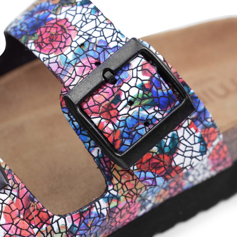 Produktbild 8 - Minfot Sandaler Mjuk Bio Moa Blom Svart