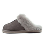 Minfot Saueskinntøfler Slip-on Duved med såle Stone