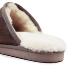 Minfot Saueskinntøfler Slip-on Orust med såle Waxed Stone