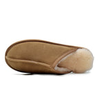 Minfot Saueskinntøfler Slip-on Orust med såle Chestnut