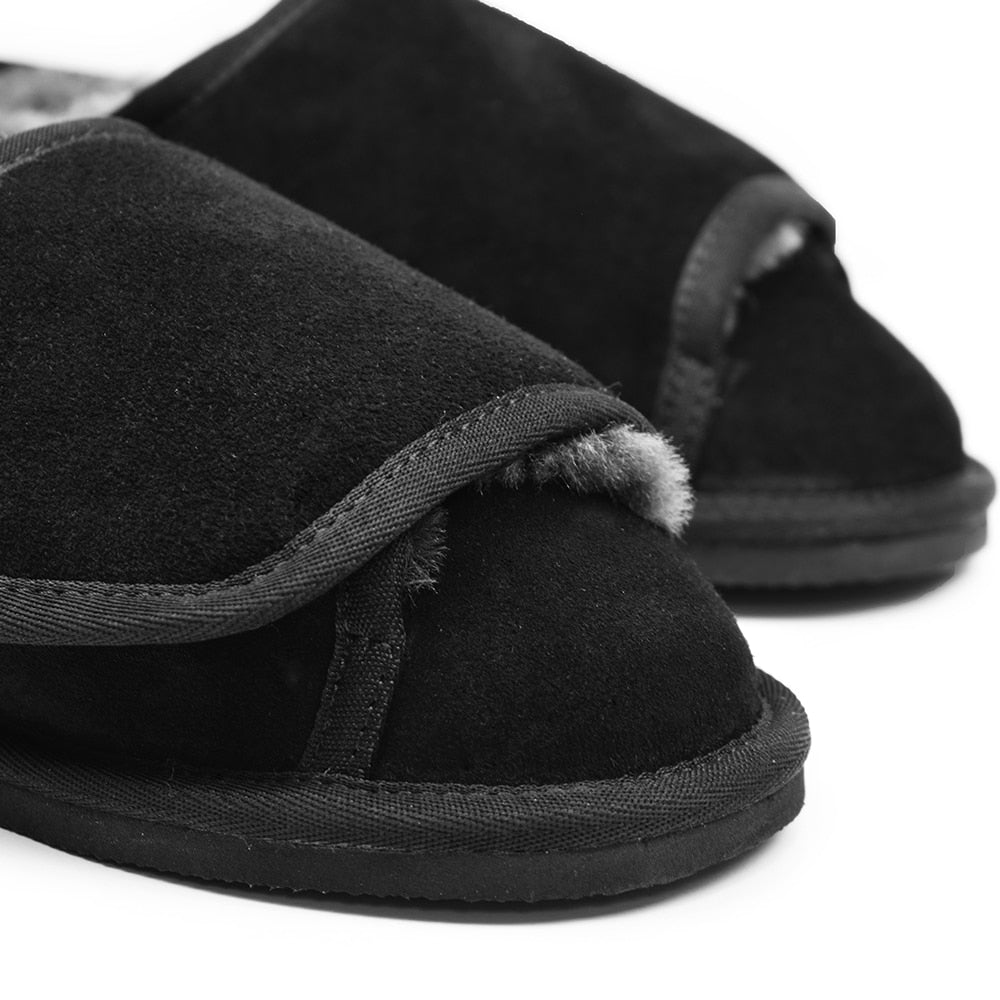 Produktbild 6 - Minfot Saueskinntøfler Åpnesbar Spesialsko Molde Svart