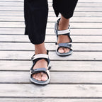 Minfot Sandhamn Sandaler Dame Nubuck Navy Pink