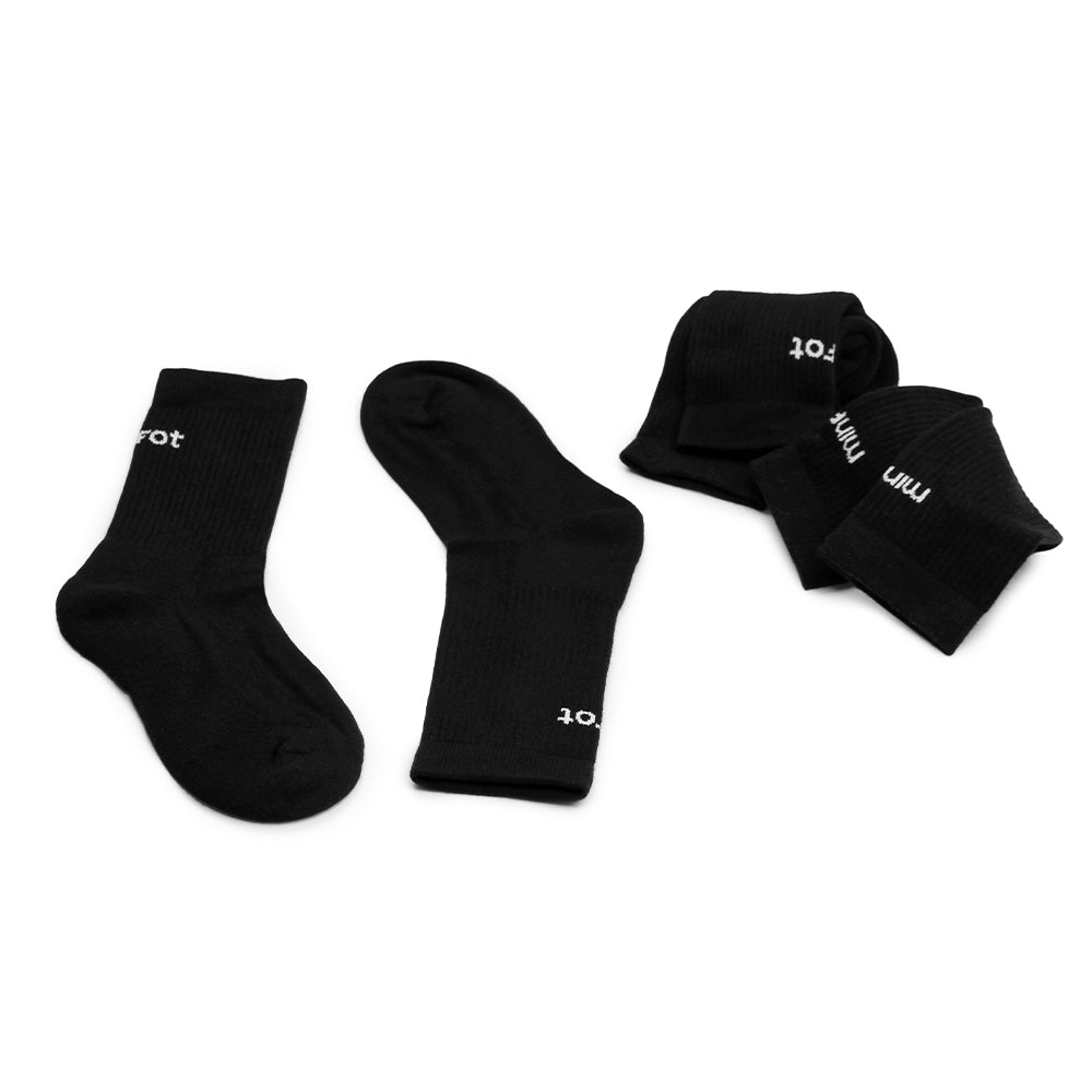 Produktbild 6 - Minfot Vandringsstrømper Bambus Merinoull  Svart 3-pk