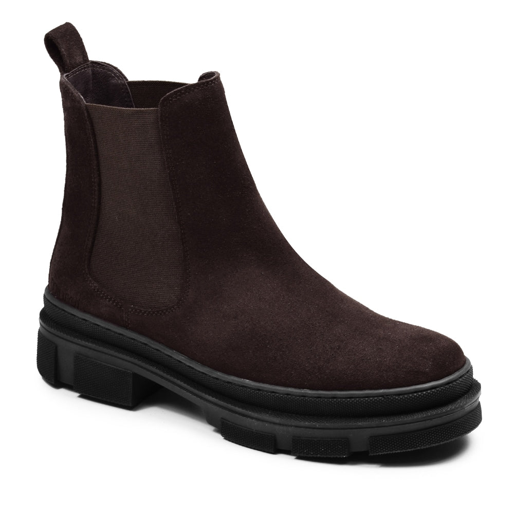 Minfot Chelsea boots Oslo Semsket skinn Mørkebrun