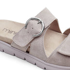 Minfot Abby Sandaler Dame Borrelås Taupe