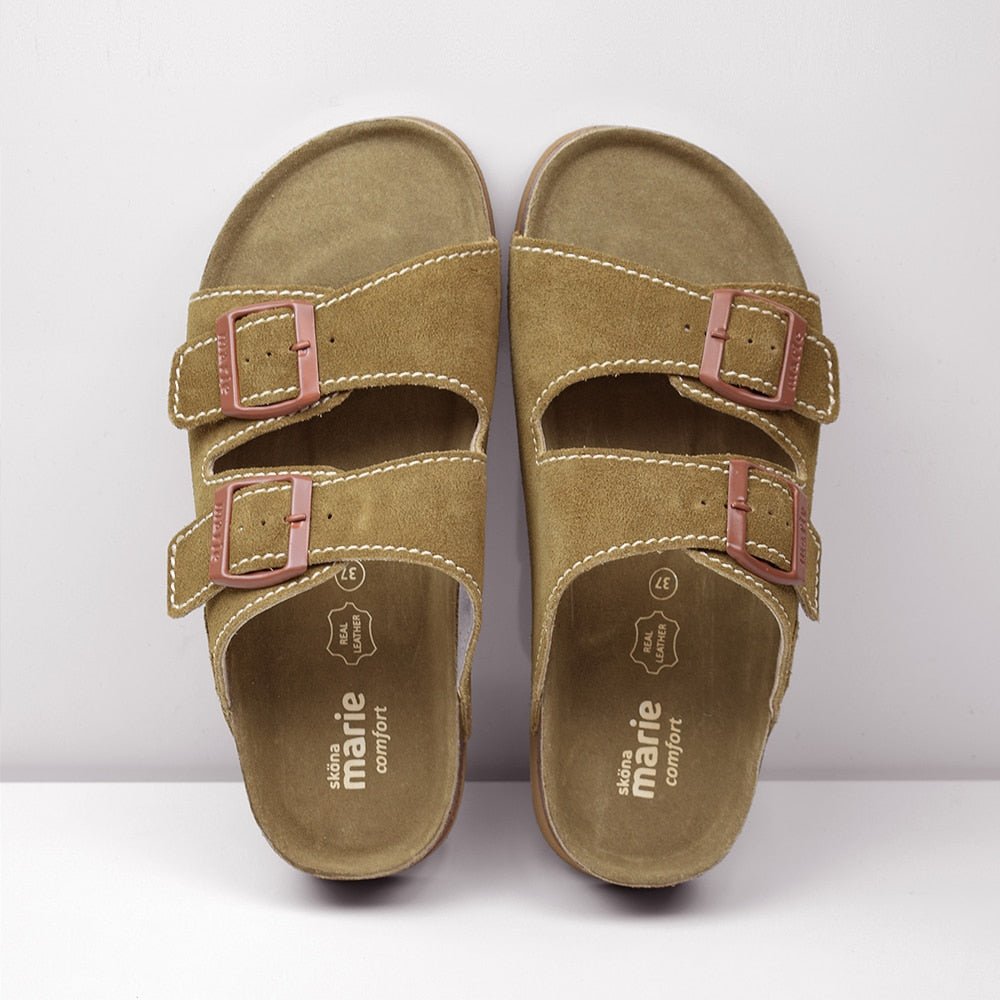Sköna Marie Sandal Dame Lolo Golden Brown