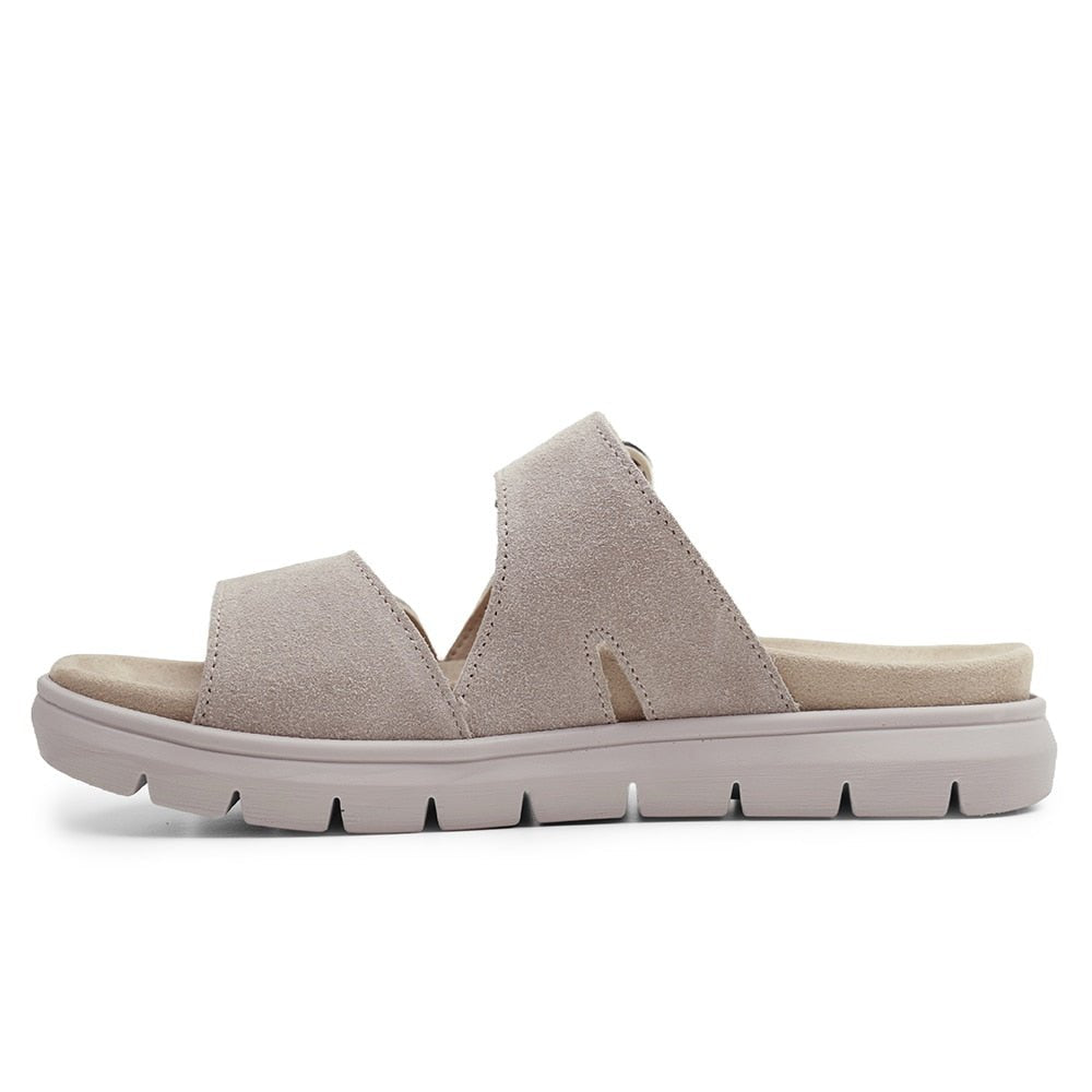 Minfot Abby Sandaler Med Borrel s Taupe Minfot Abby Sandaler Med Borrel s Taupe