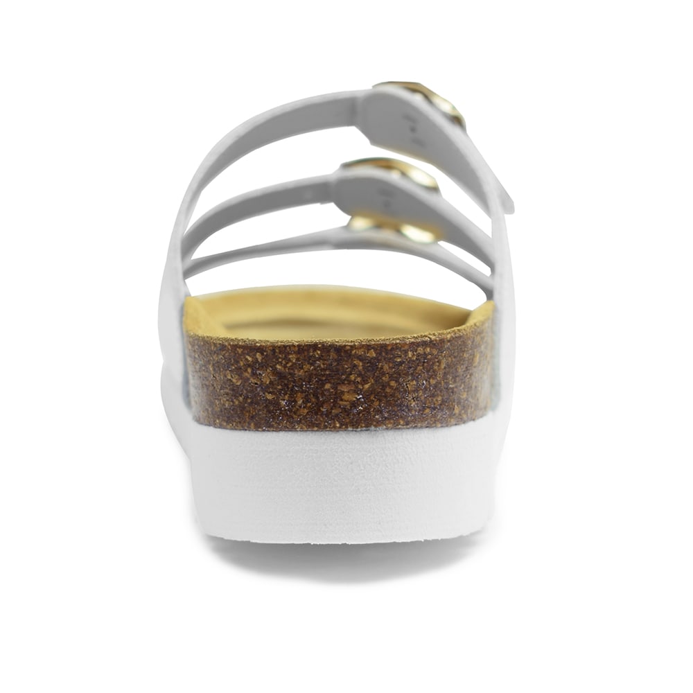 Minfot Sandal Myk Bio Dame Nappa Hvit 