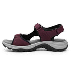 Minfot Sandhamn Sandaler Dame Nubuck Burgunder
