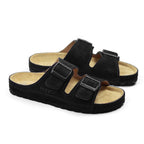 Minfot Sandaler Voss Dame Semsket skinn Svart