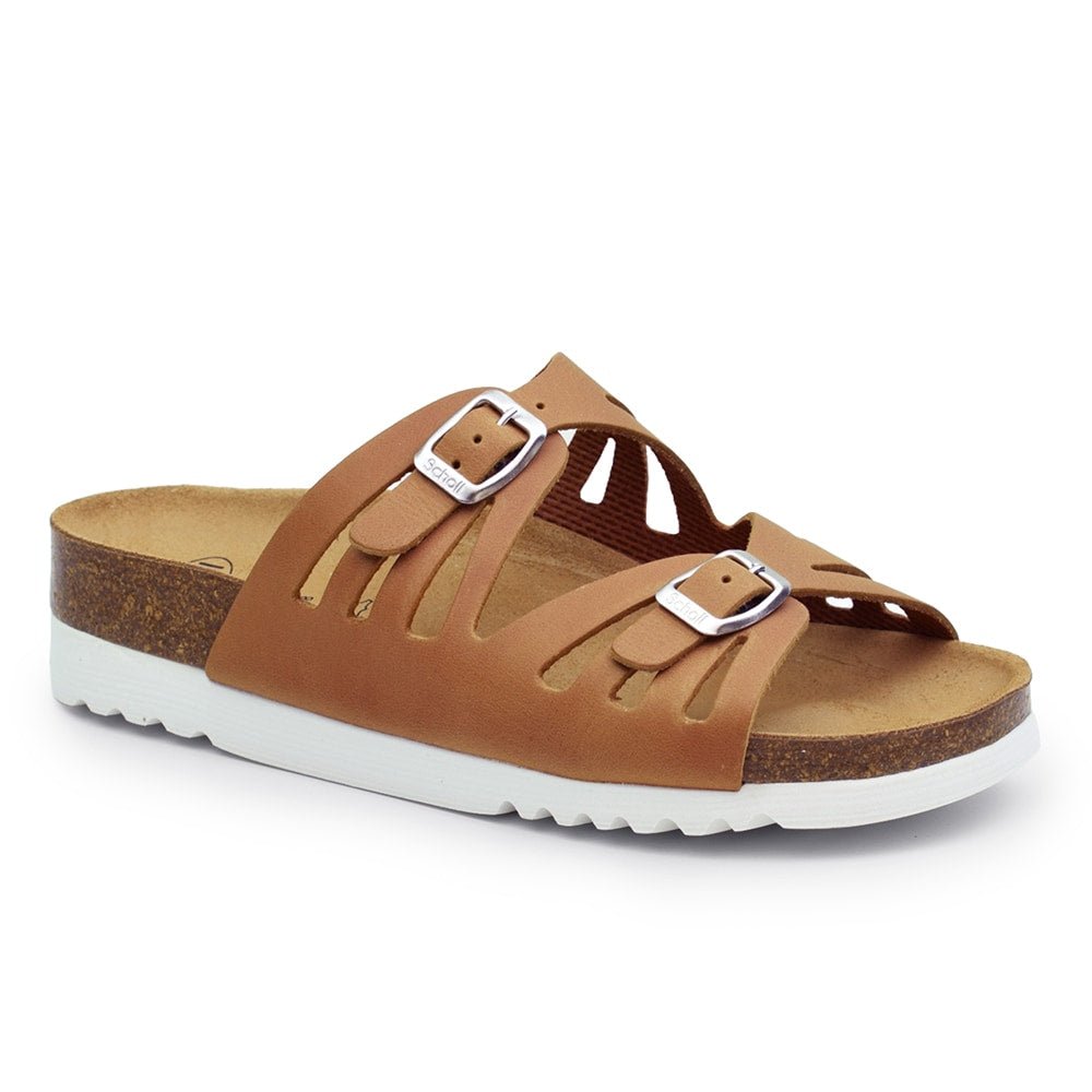 Scholl Sandal Dame Ystad Cognac