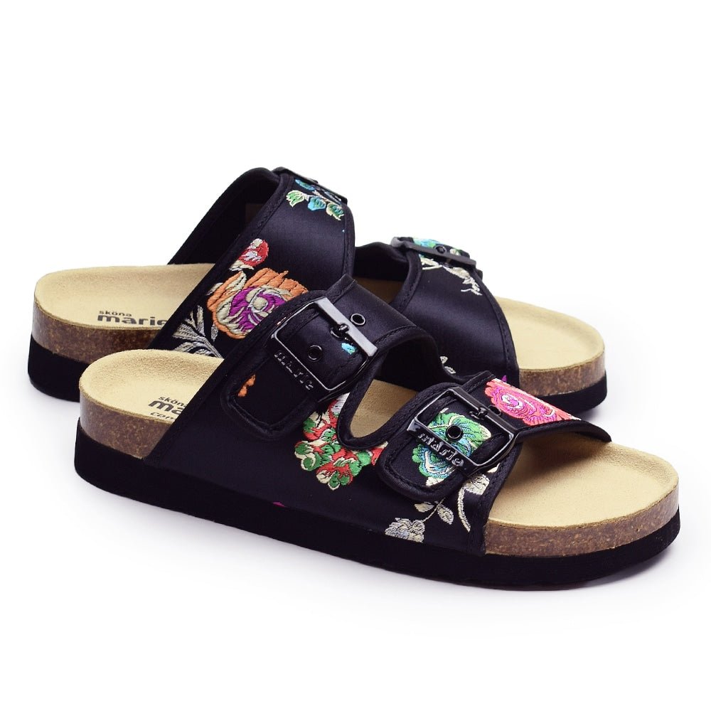 Sköna Marie Sandaler Thalia Svart