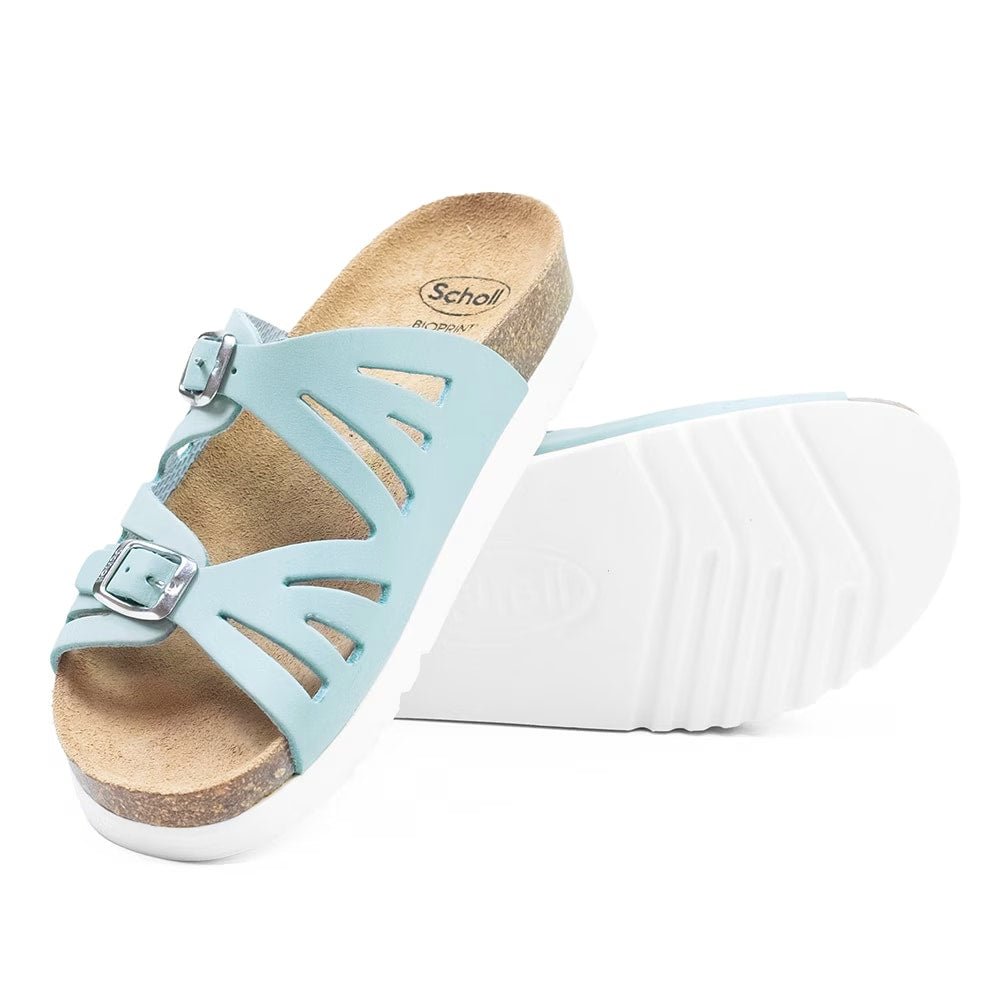 Scholl Sandal Dame Ystad Light Blue