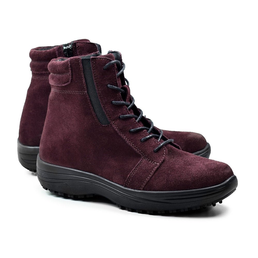 Minfot Boots Nora Semsket skinn Bordeaux