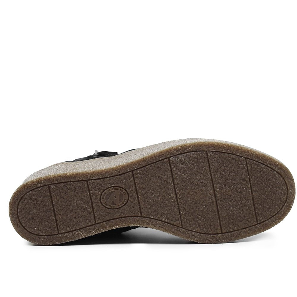 Produktbild 6 - Minfot Vera Boots Dubbel Dragkedja Mocka Svart