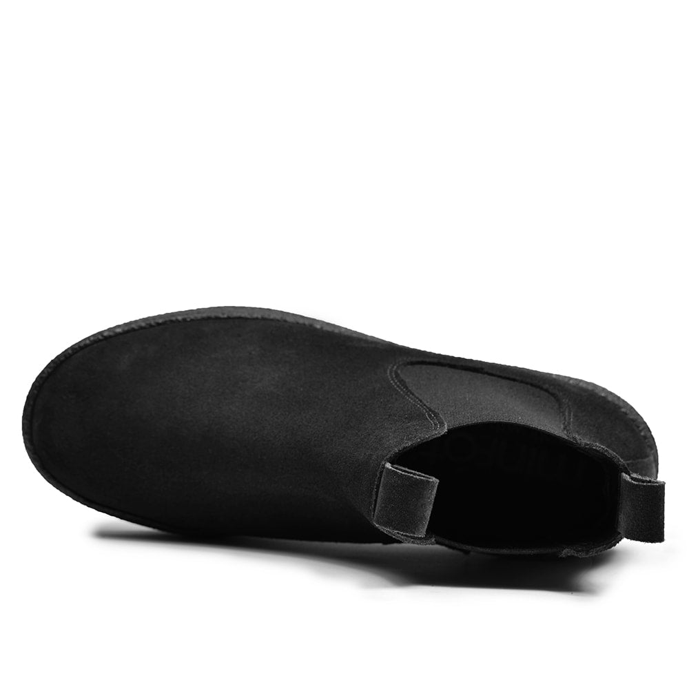 Minfot Chelsea boots Visby Dame Semsket skinn Svart