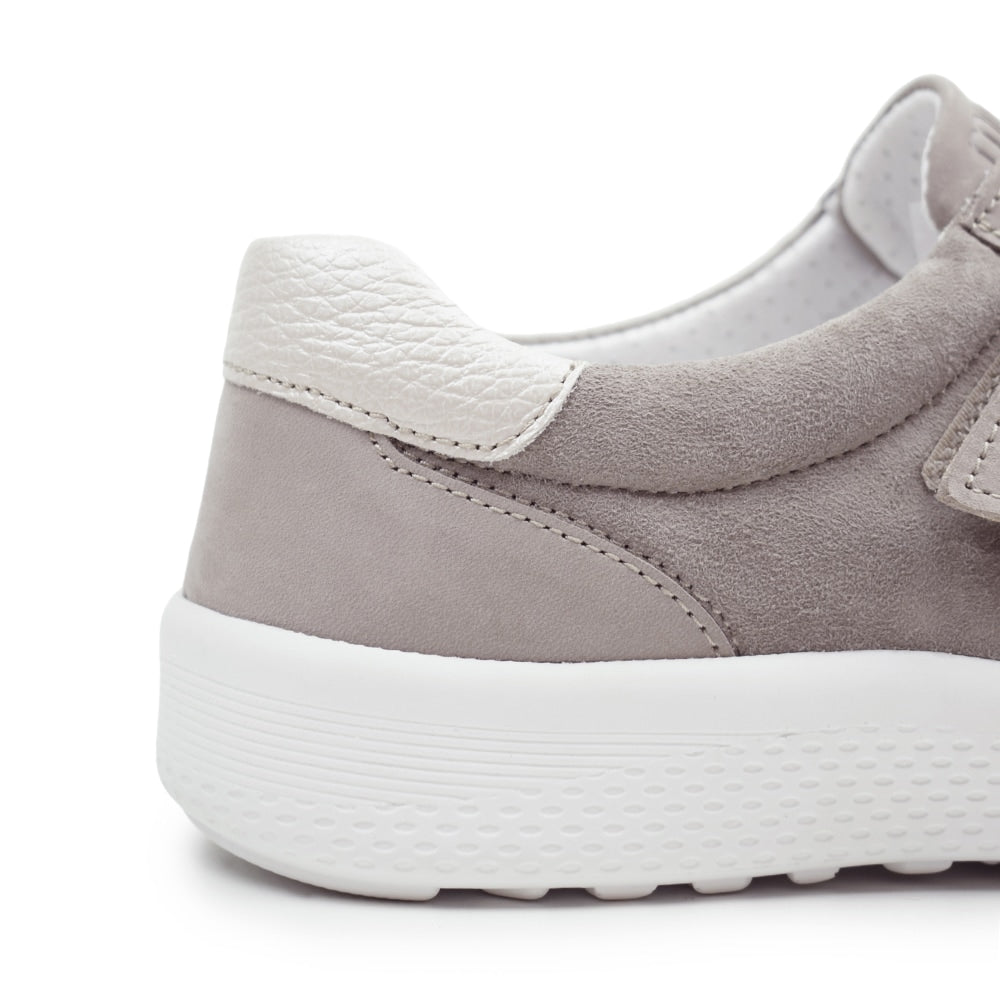 Produktbild 9 - Minfot Way Sneaker Bred Stretch med Kardborreband Beige
